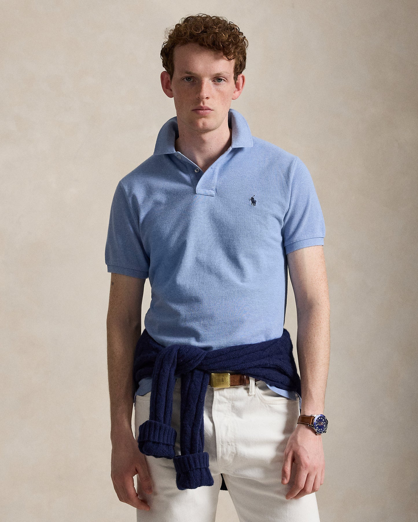 The Iconic Custom Slim Fit Mesh Polo