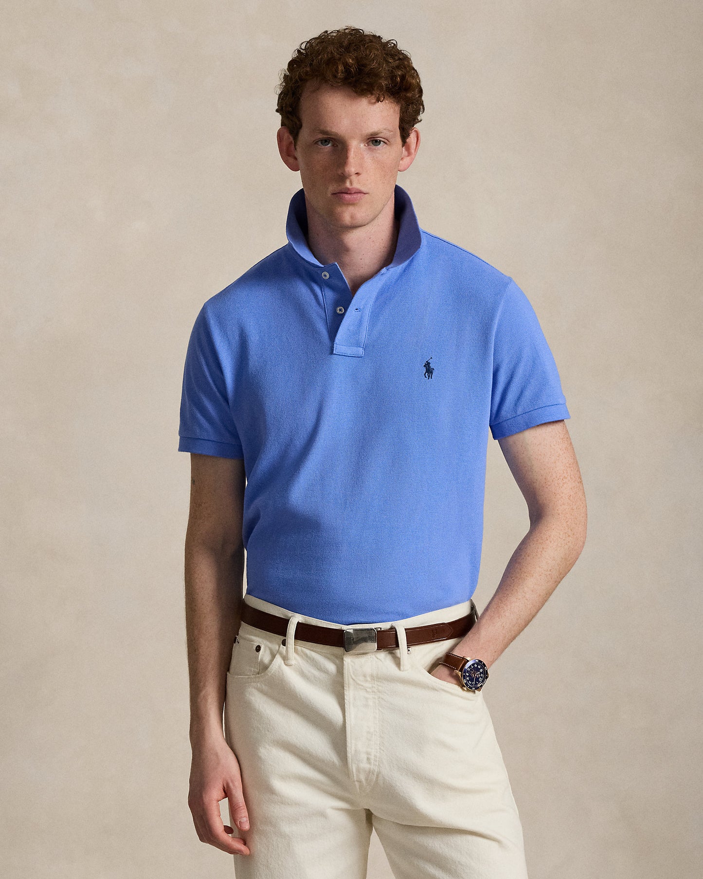 The Iconic Custom Slim Fit Mesh Polo