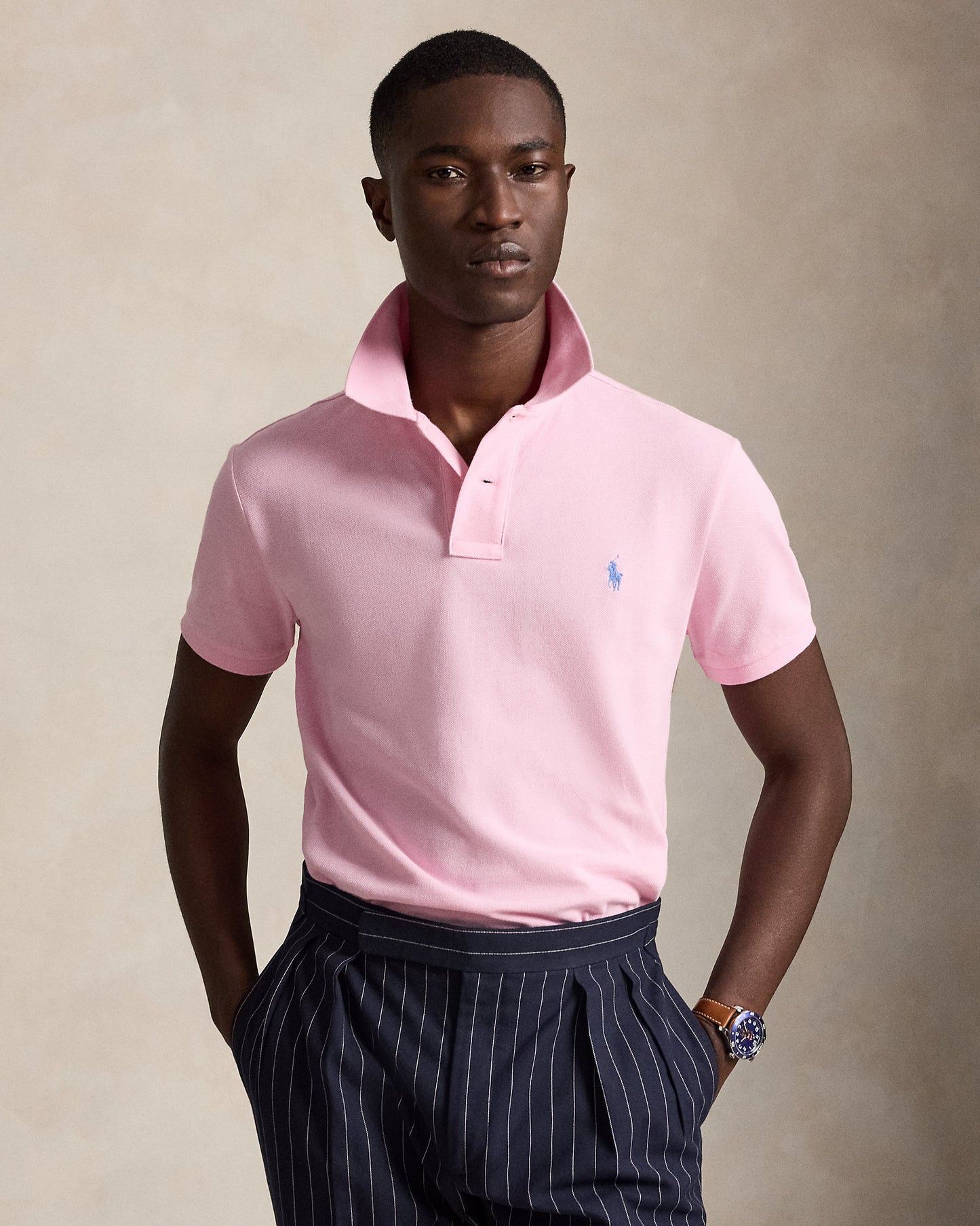 The Iconic Custom Slim Fit Mesh Polo