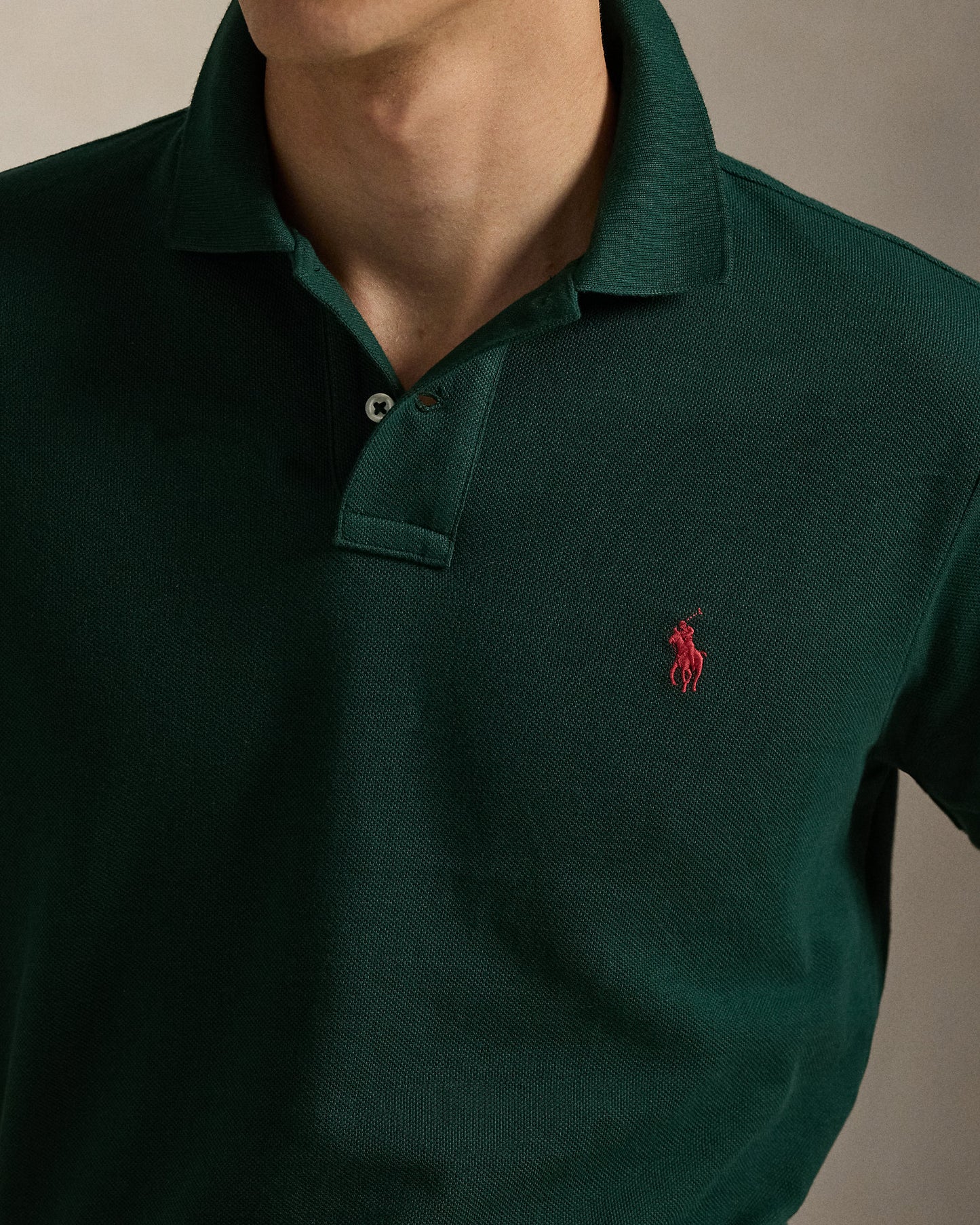 The Iconic Custom Slim Fit Mesh Polo