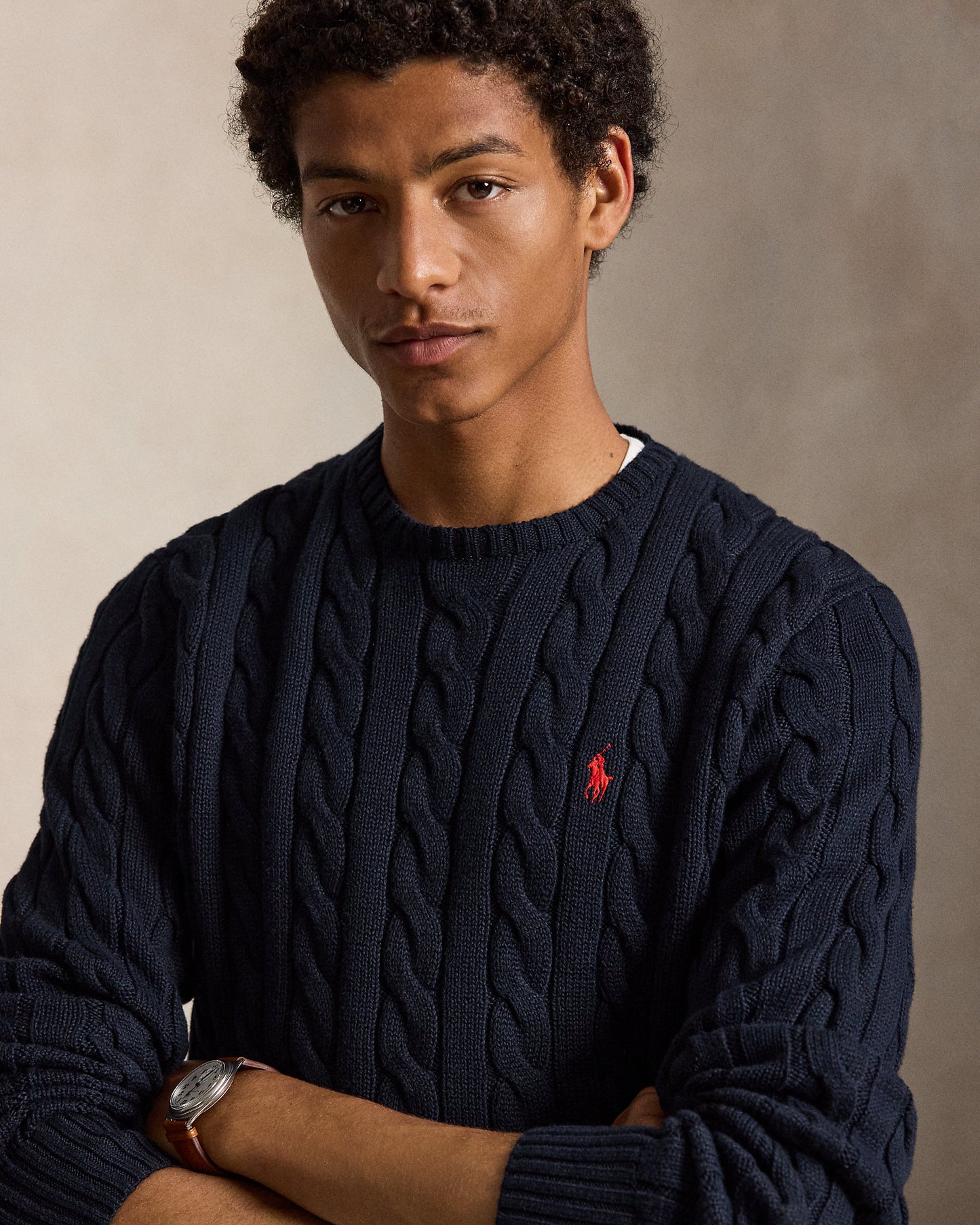 Cable-Knit Cotton Jumper