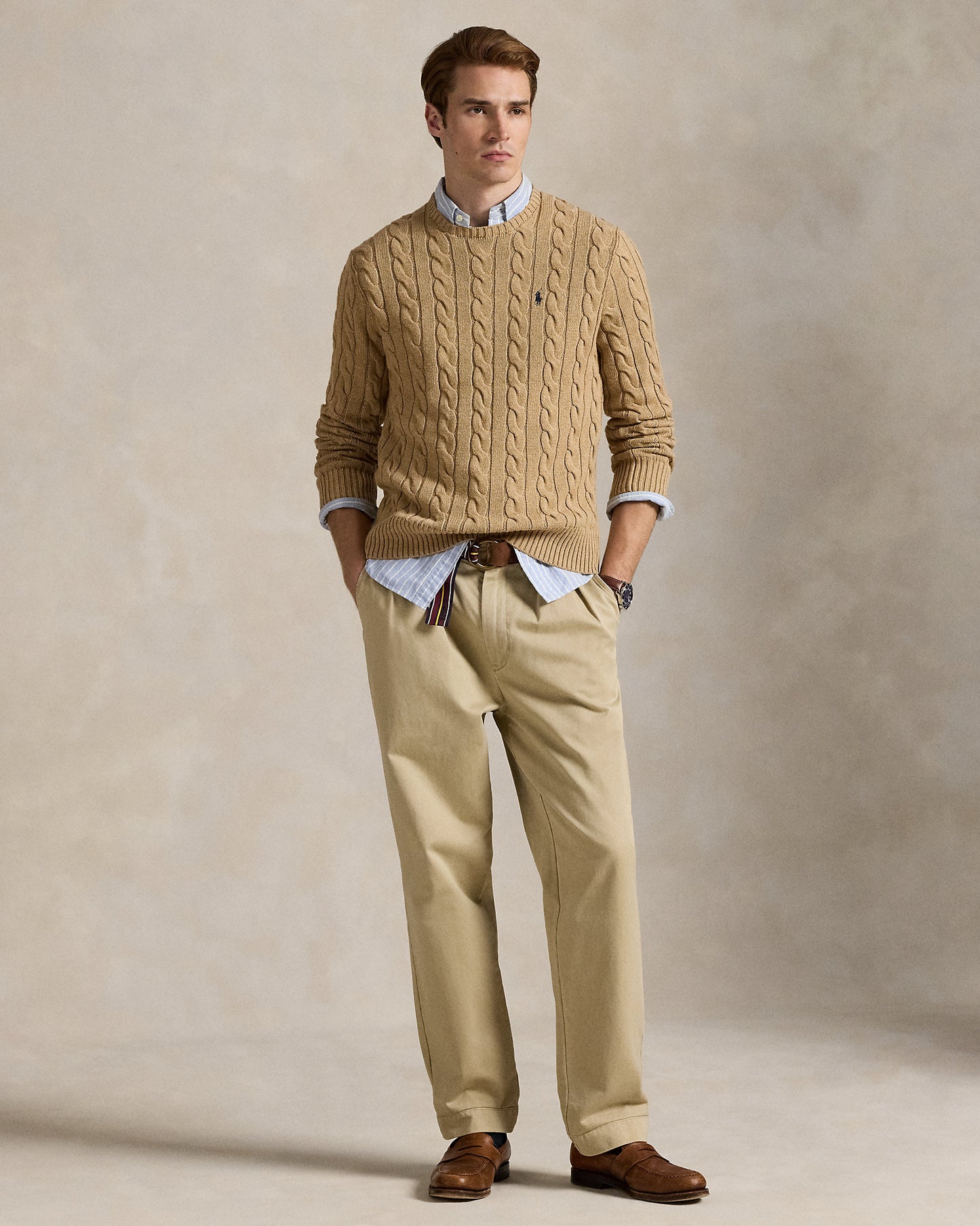 Cable-Knit Cotton Jumper