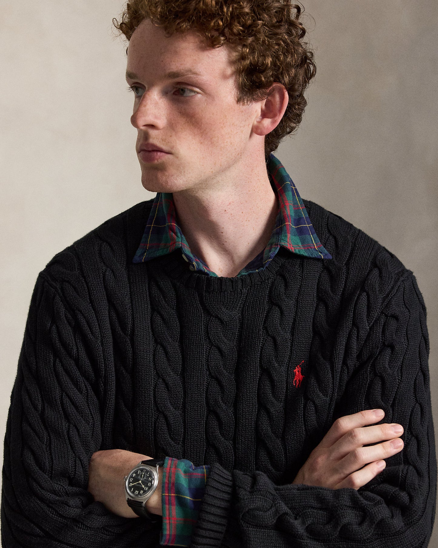 Cable-Knit Cotton Jumper