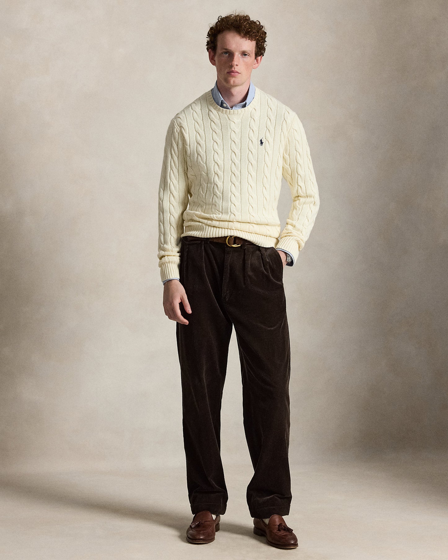 Cable-Knit Cotton Jumper