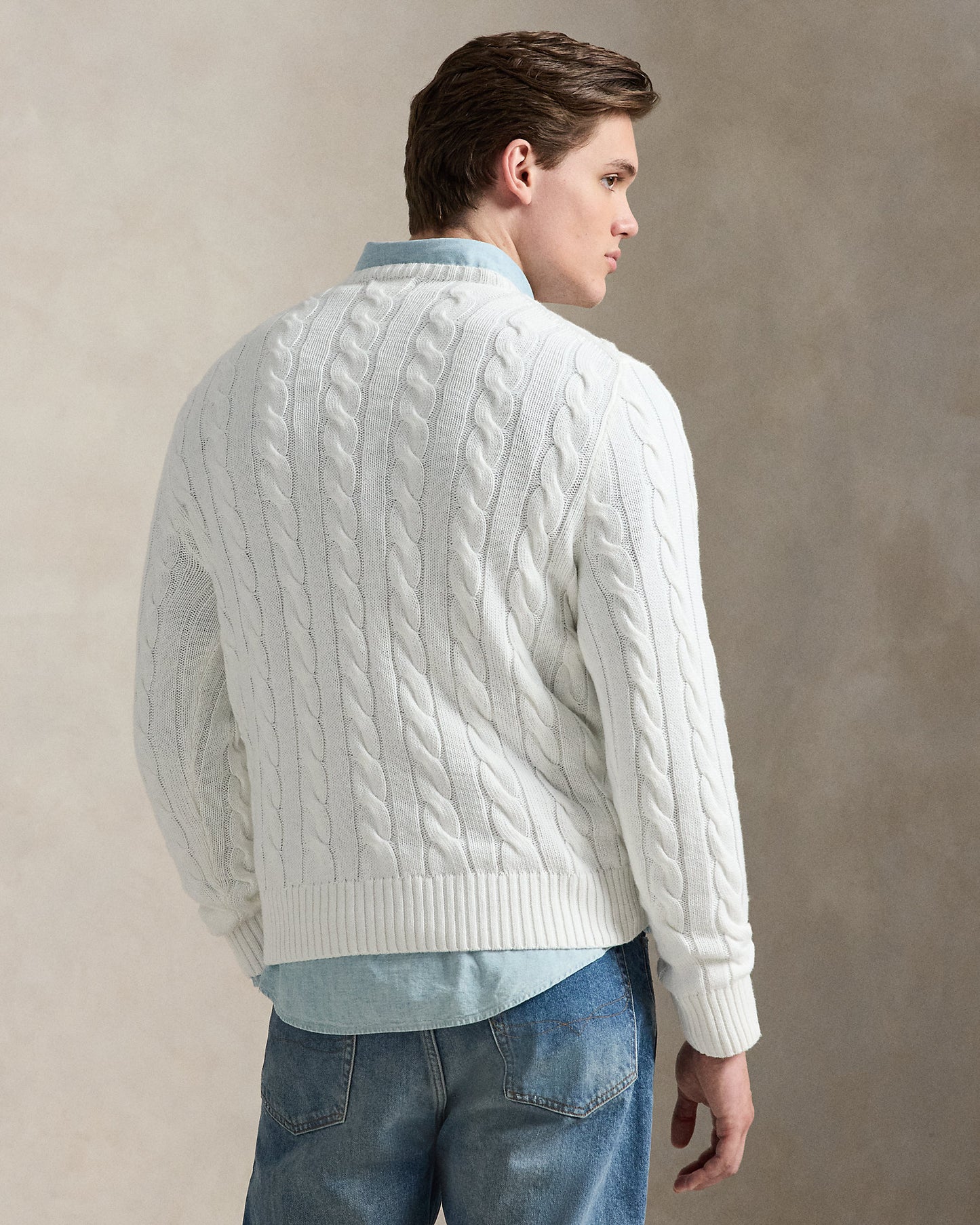 Cable-Knit Cotton Jumper