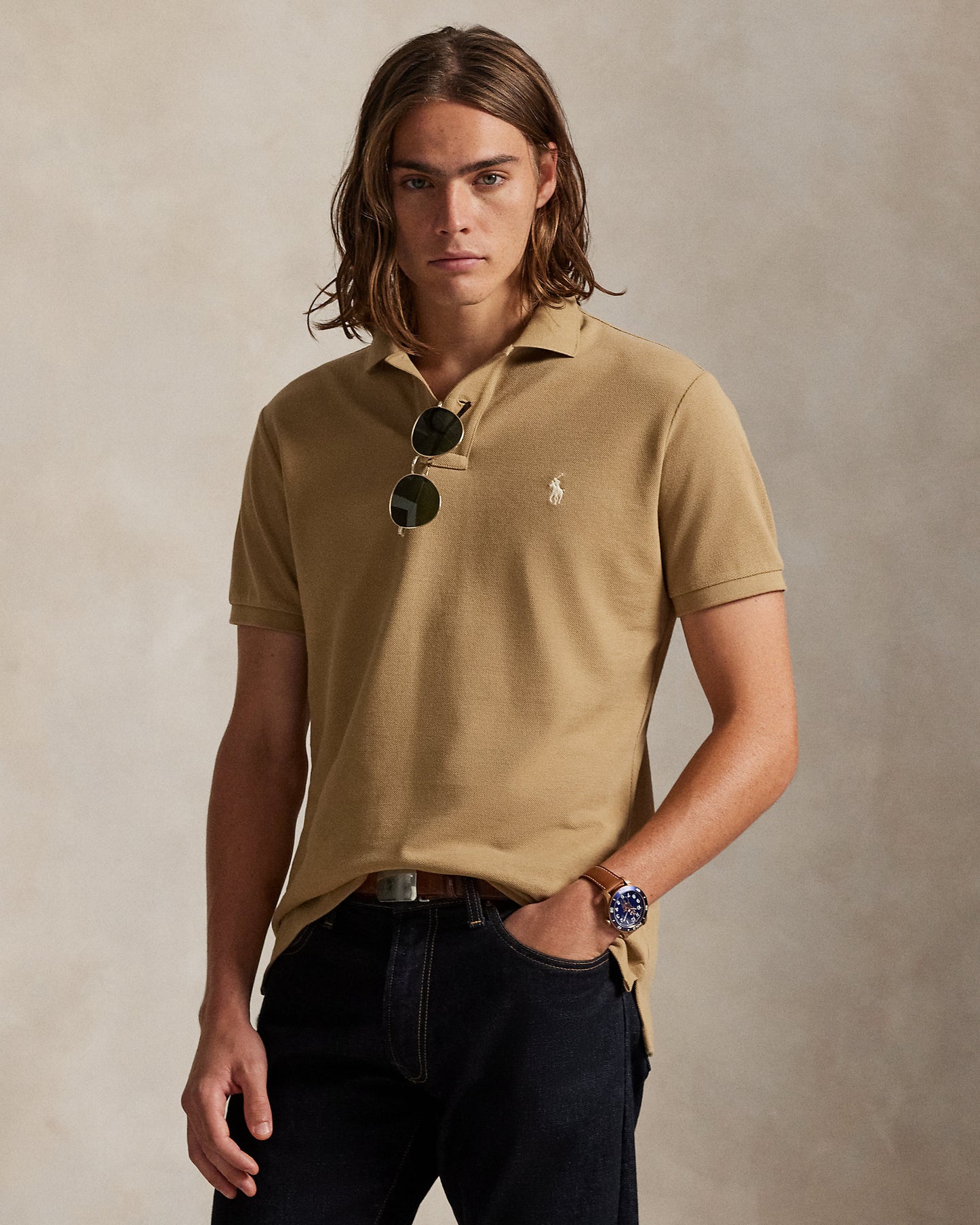The Iconic Custom Slim Fit Mesh Polo