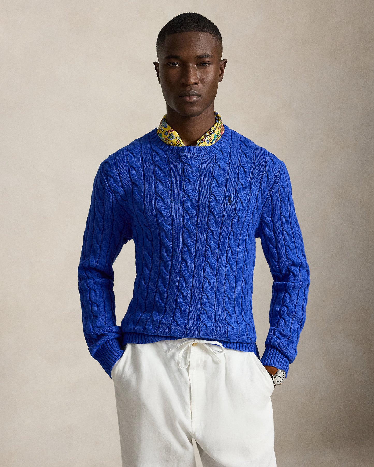 Cable-Knit Cotton Jumper