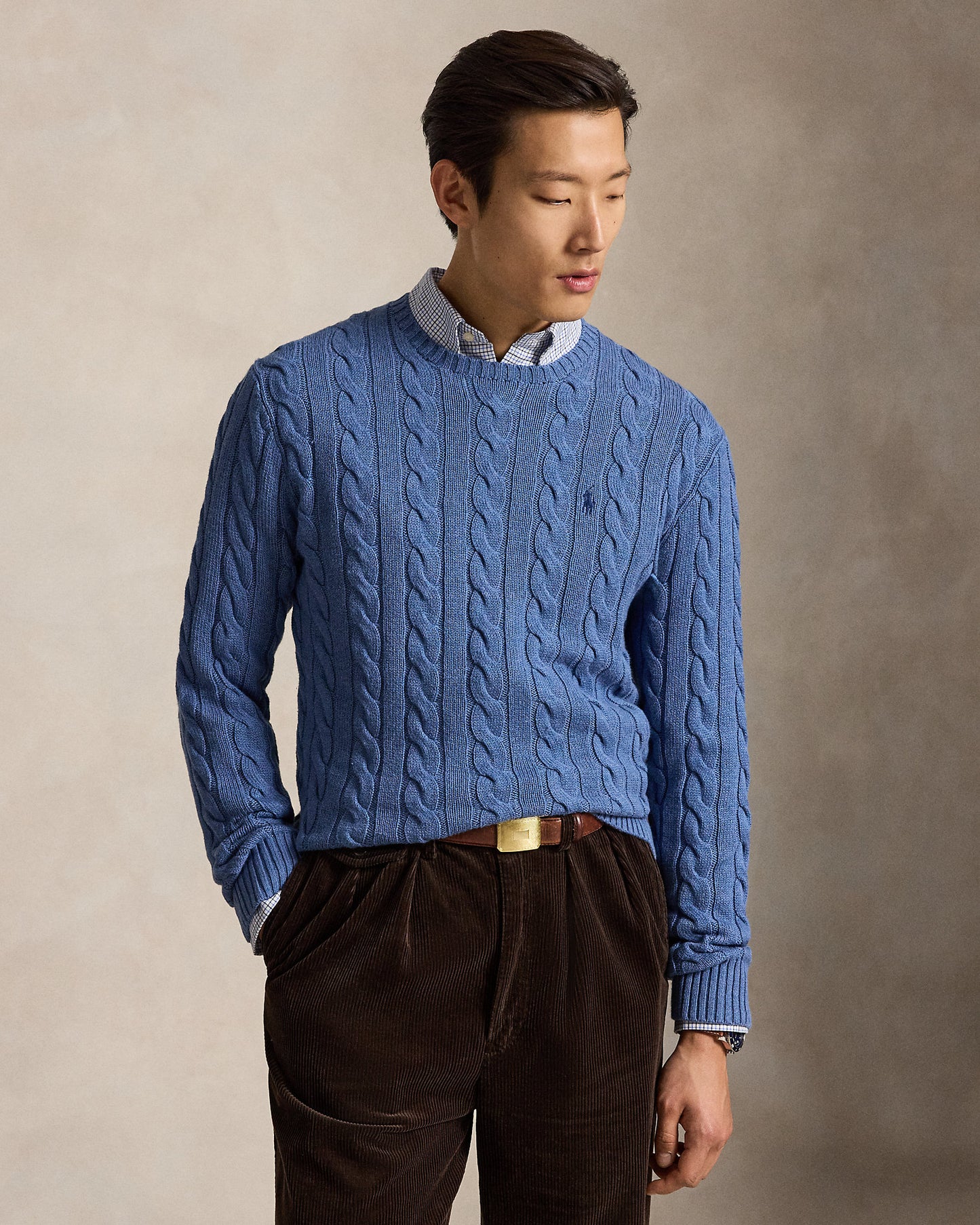 Cable-Knit Cotton Jumper