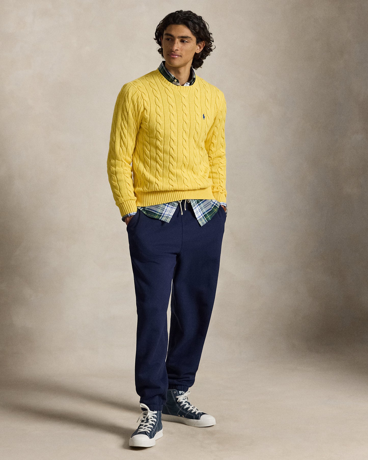 Cable-Knit Cotton Jumper