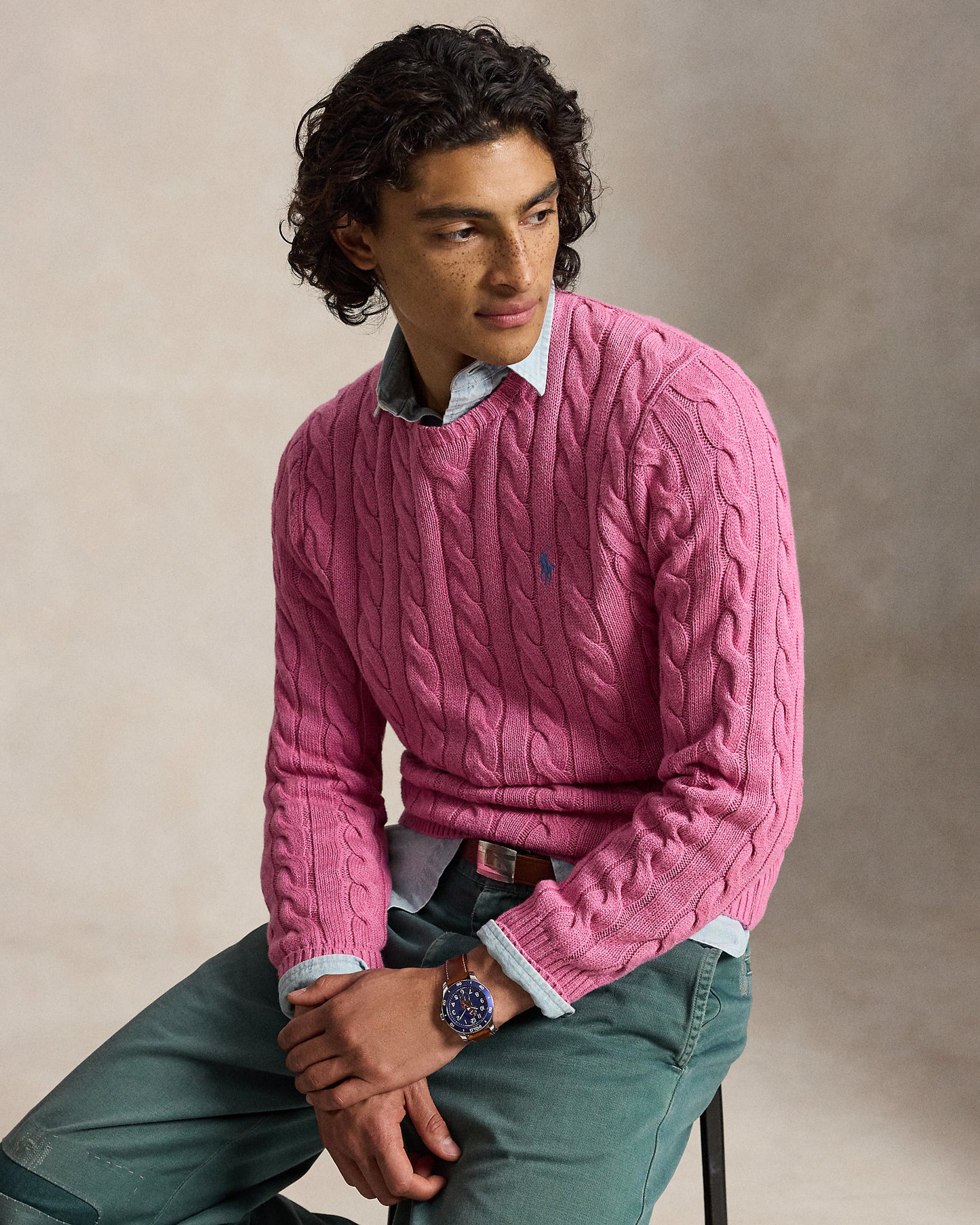 Cable-Knit Cotton Jumper