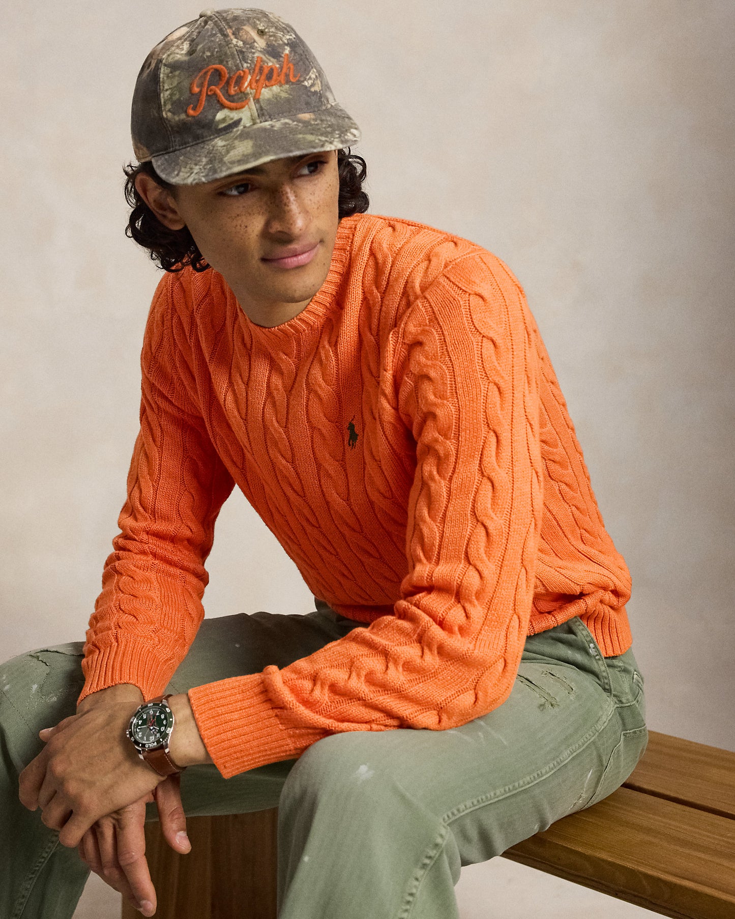 Cable-Knit Cotton Jumper