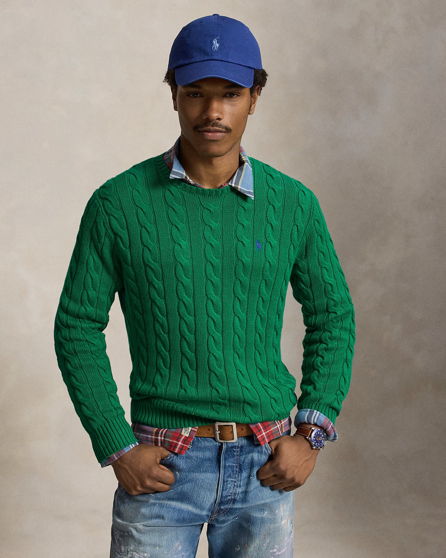Cable-Knit Cotton Jumper
