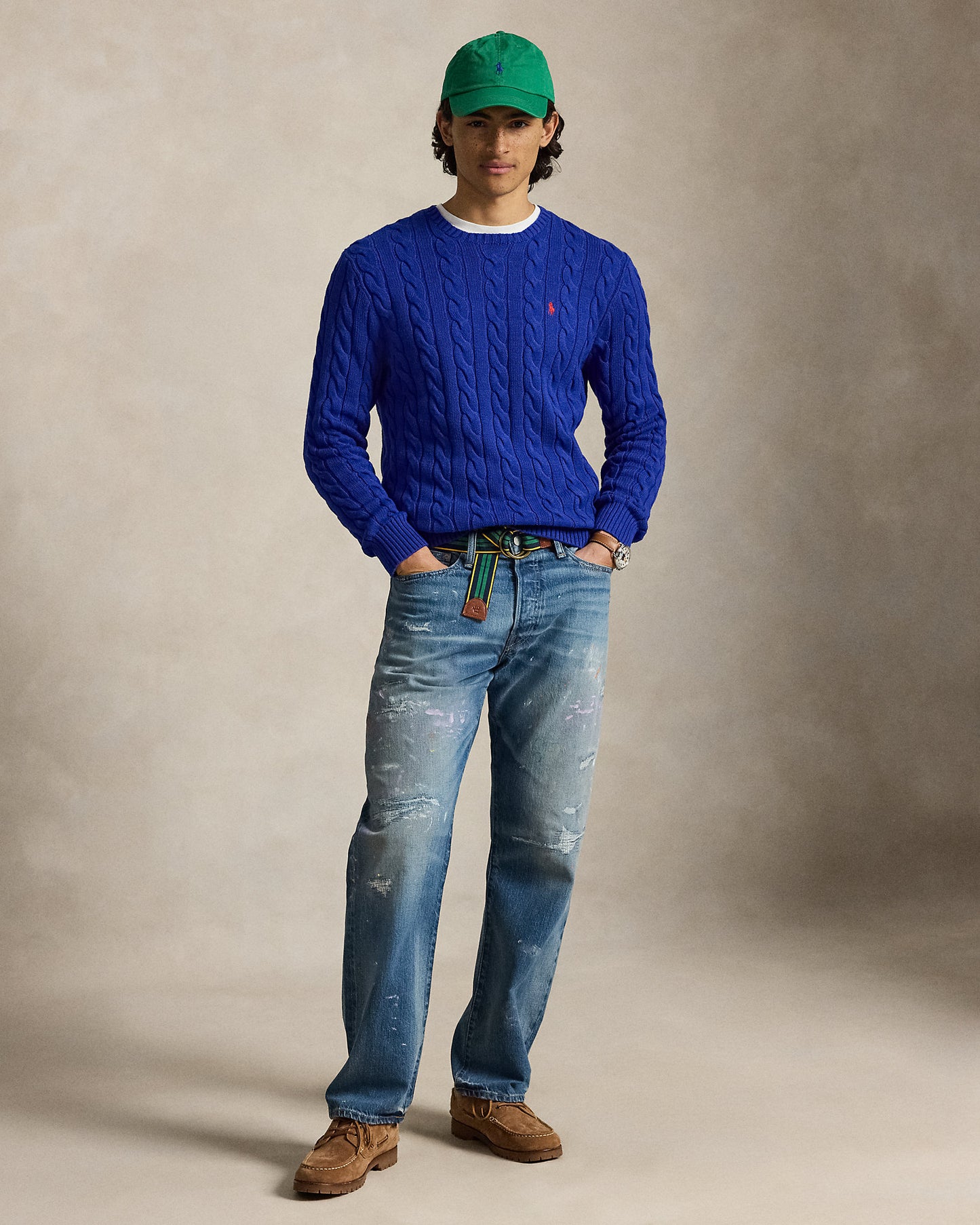 Cable-Knit Cotton Jumper