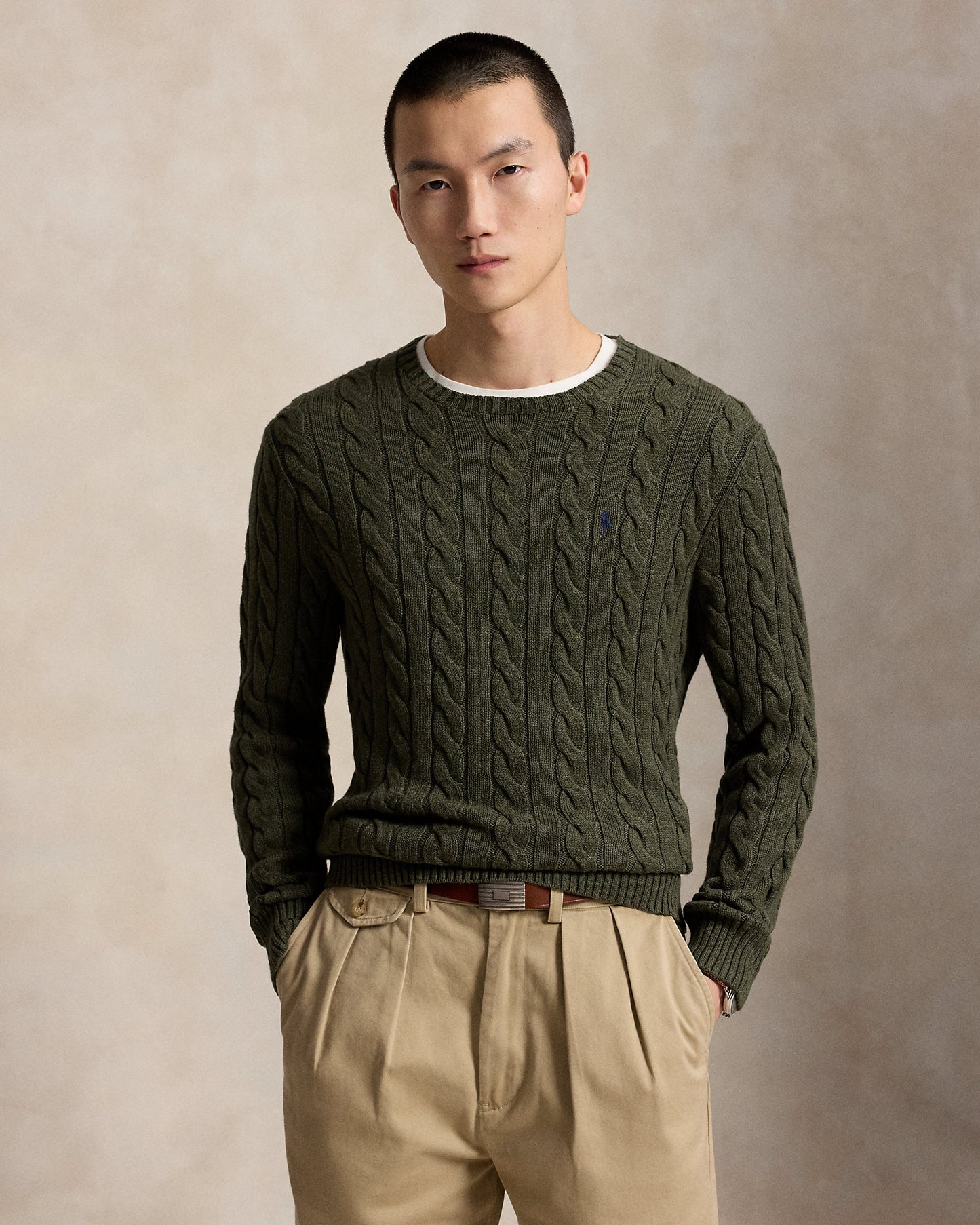 Cable-Knit Cotton Jumper