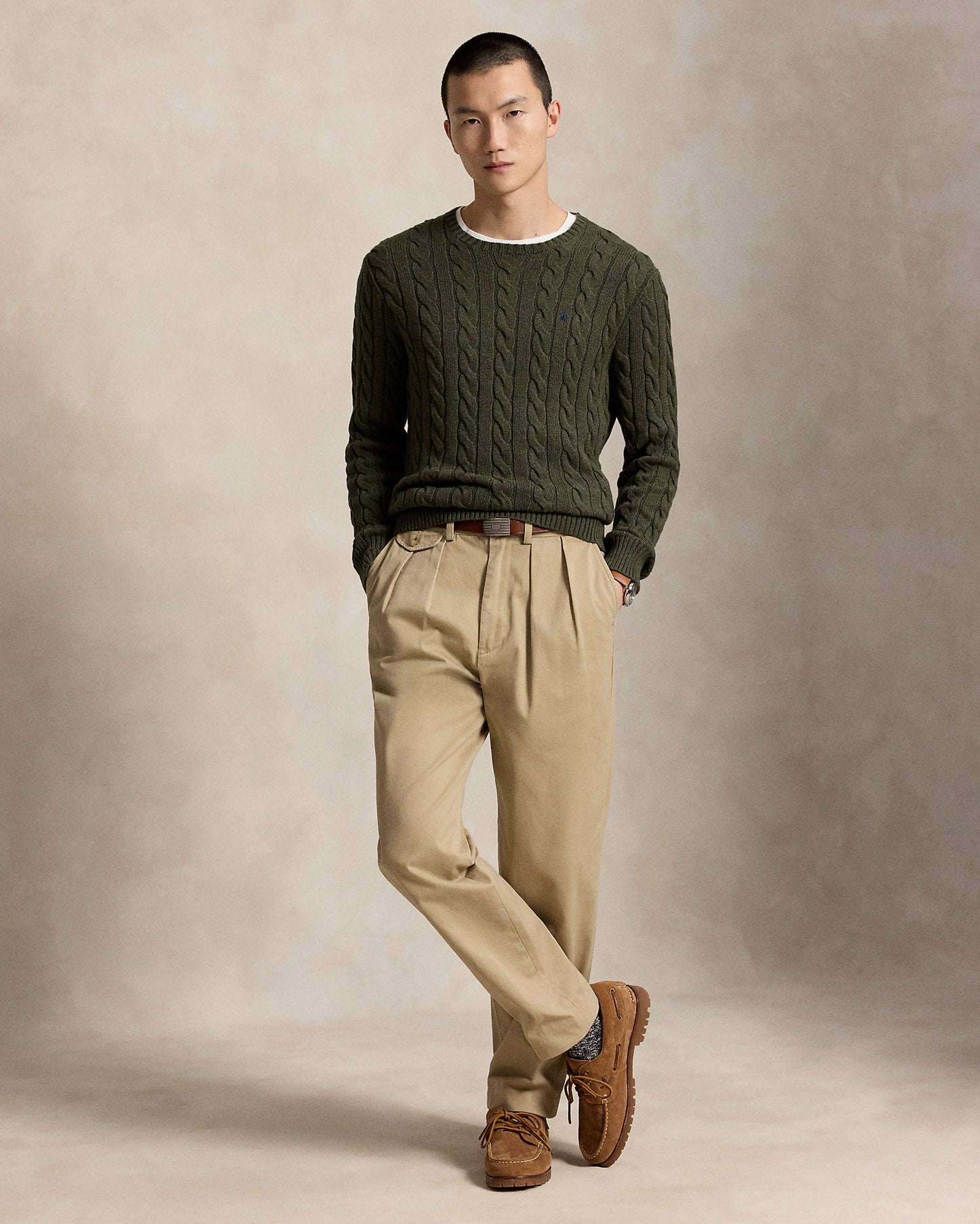Cable-Knit Cotton Jumper