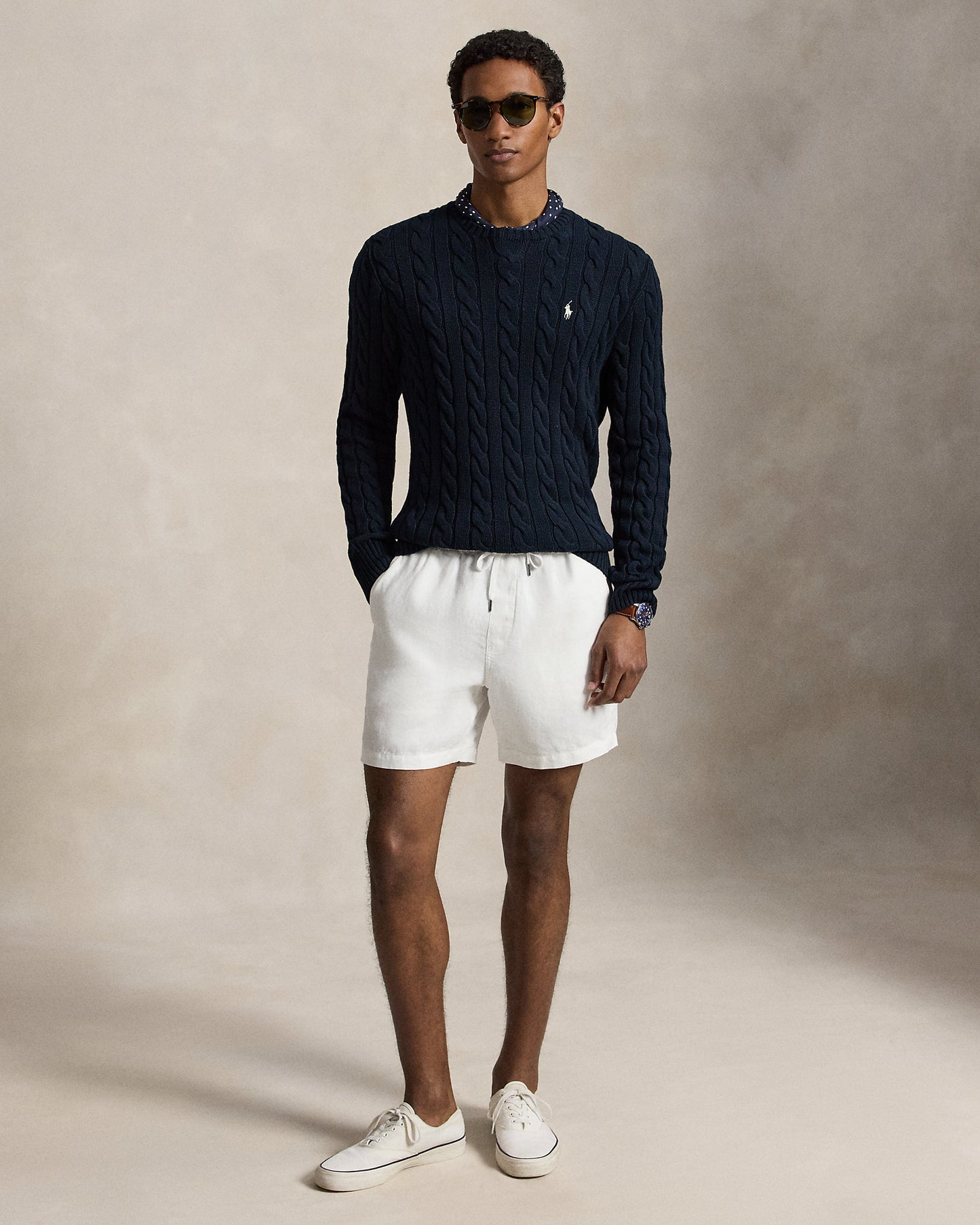 Cable-Knit Cotton Jumper