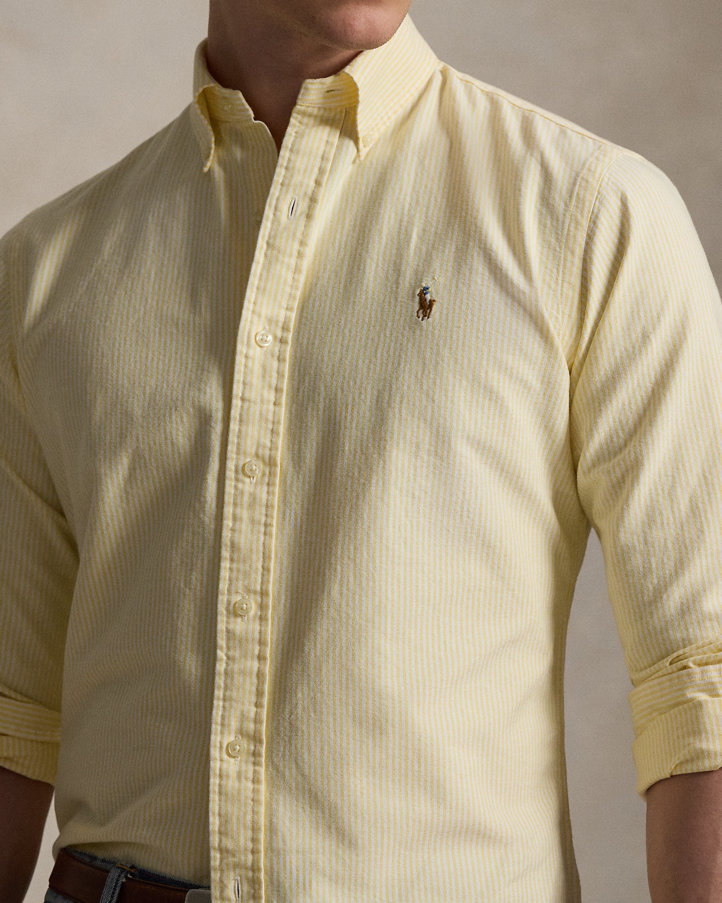 Custom Fit Striped Oxford Shirt