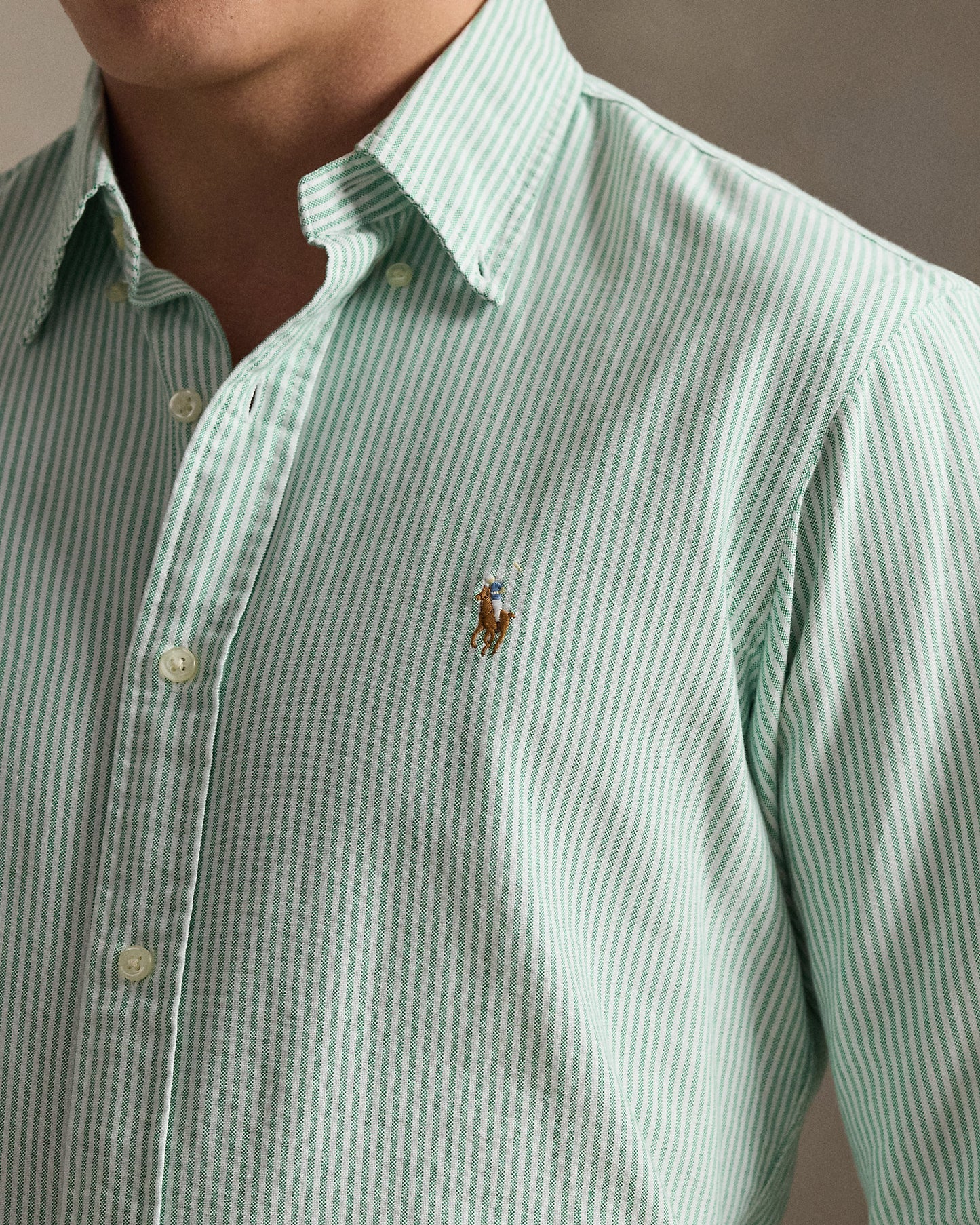Custom Fit Striped Oxford Shirt