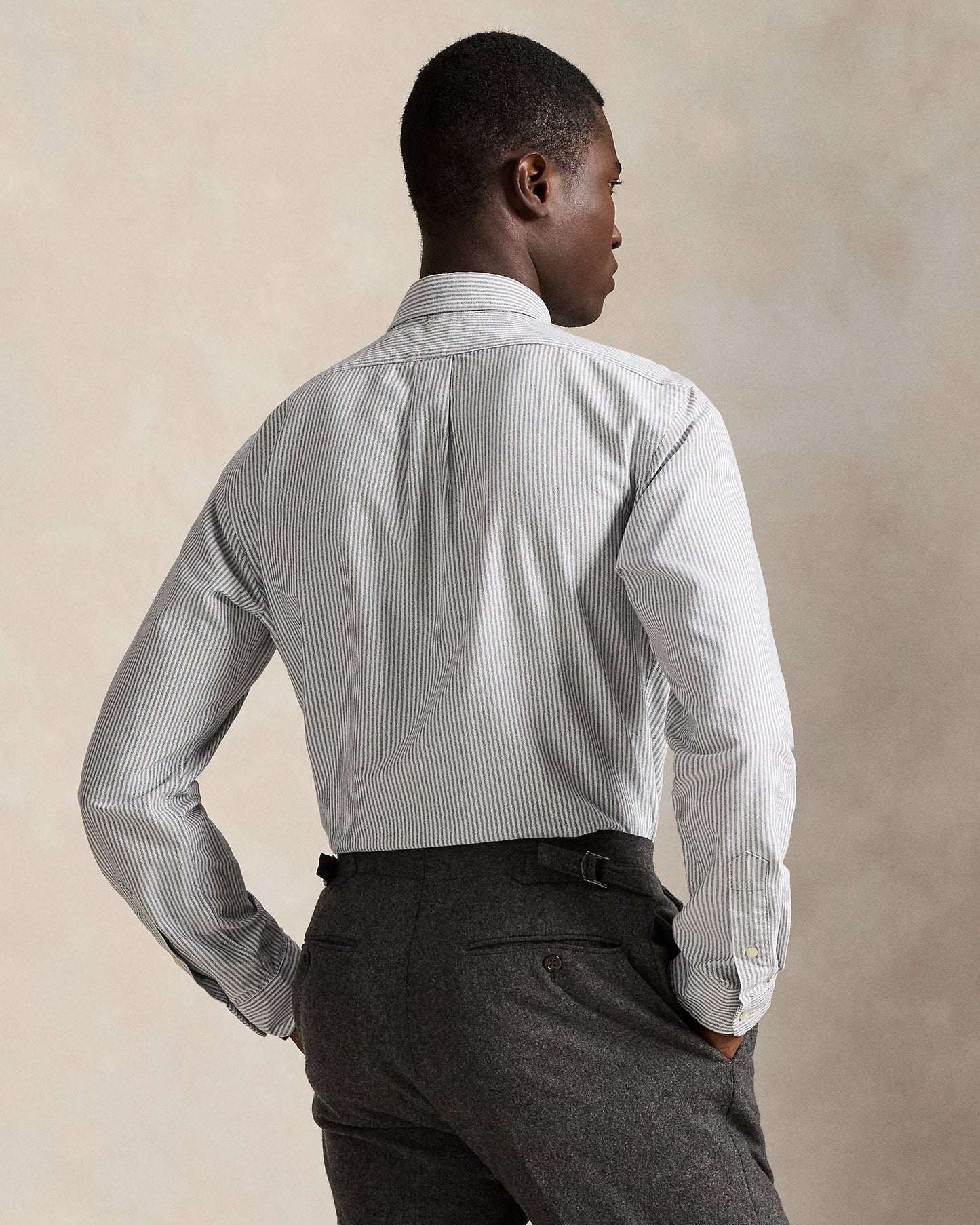 Custom Fit Striped Oxford Shirt