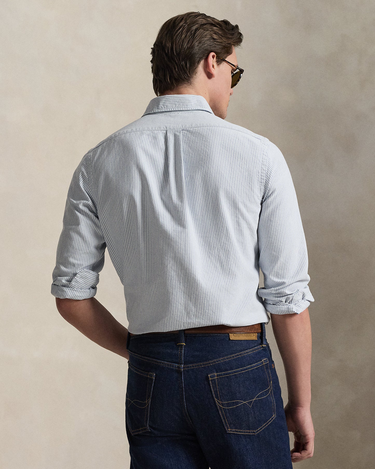 Custom Fit Striped Oxford Shirt