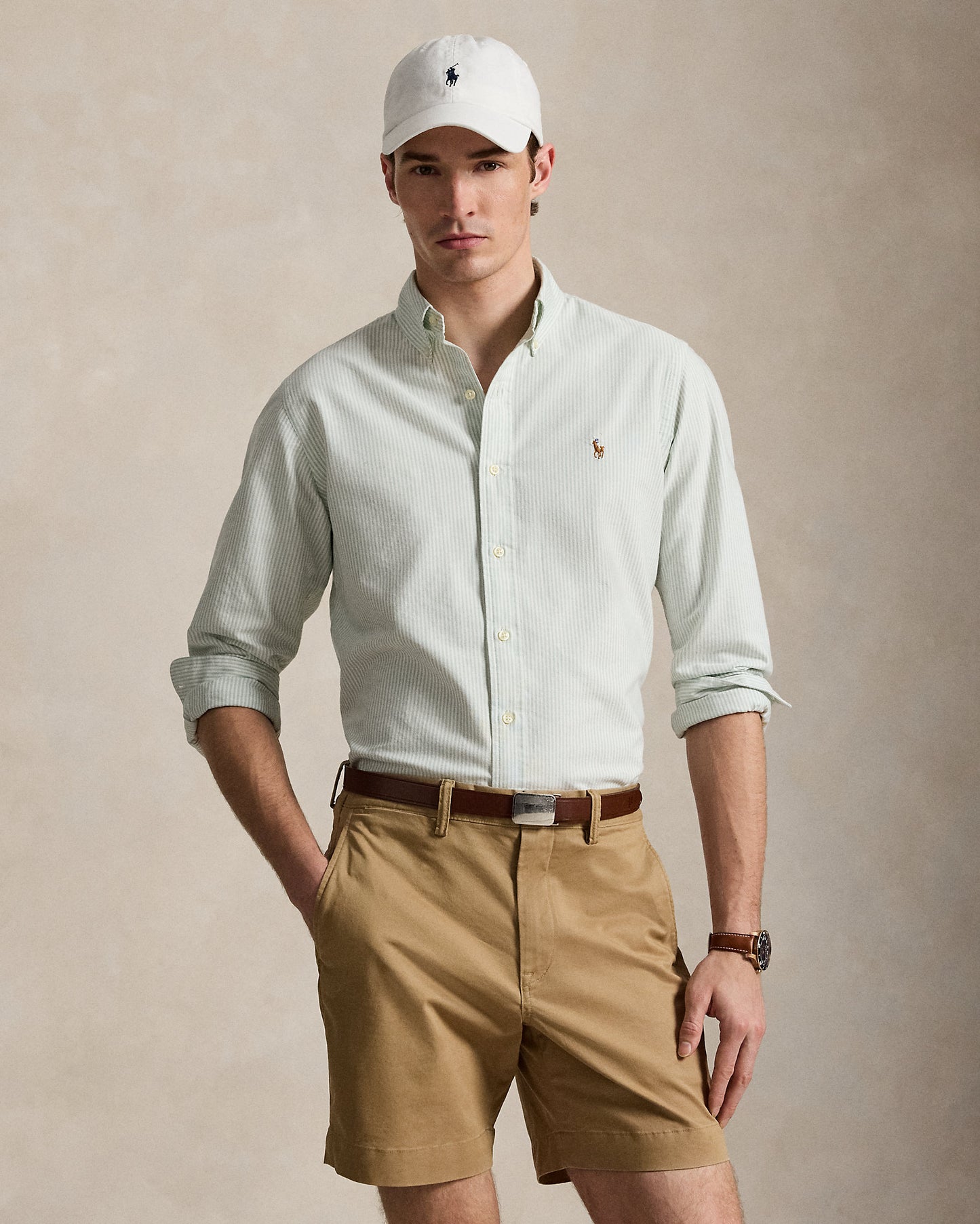 Custom Fit Striped Oxford Shirt