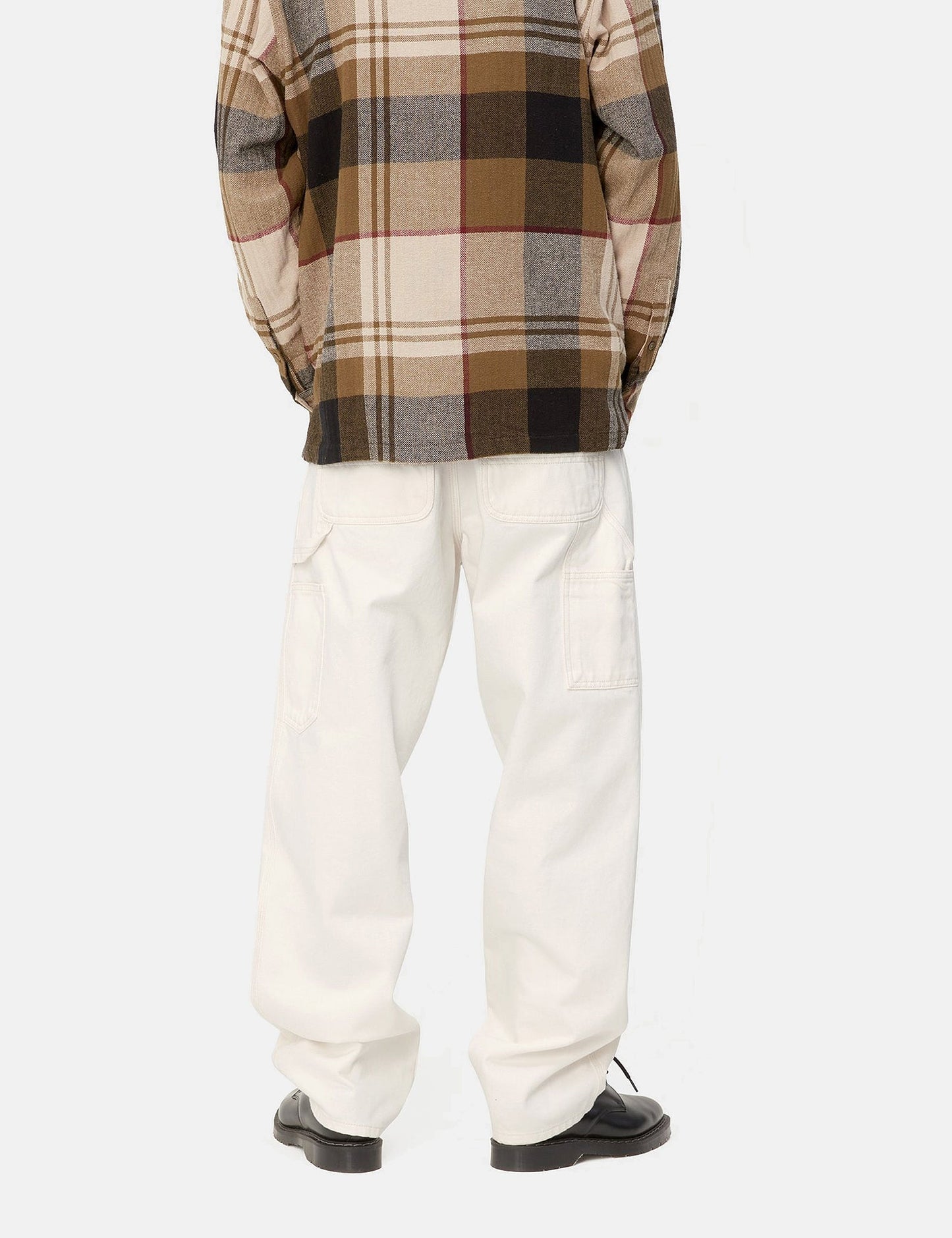 Pantalon coupe droite (denim) - Blanc