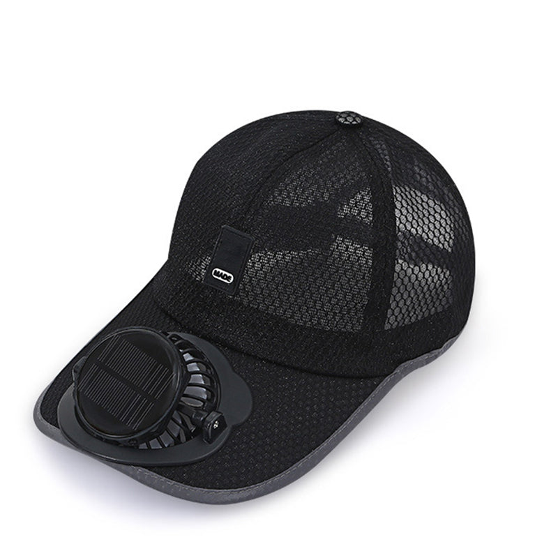🌞🧢 Atmungsaktive Sonnenhut Baseballkappe mit integriertem Solar-Kühlgebläse