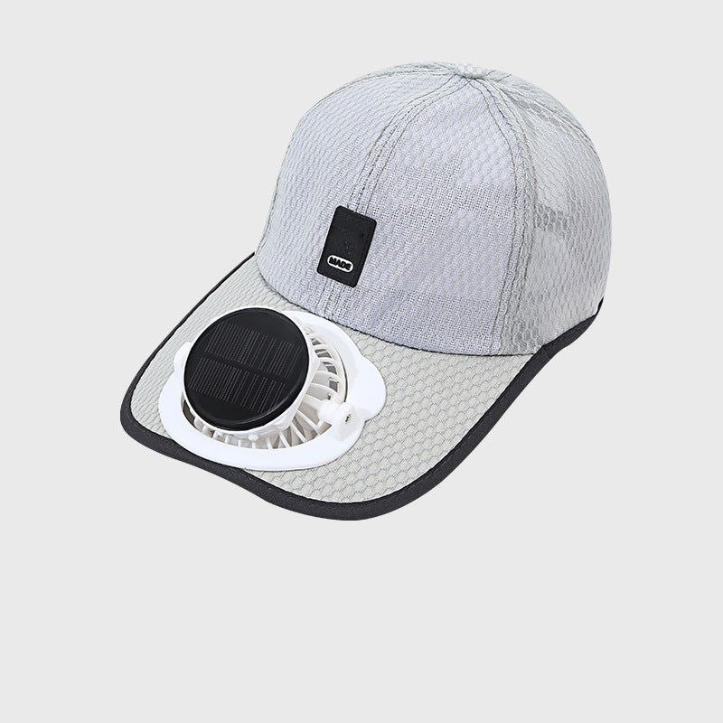 🌞🧢 Atmungsaktive Sonnenhut Baseballkappe mit integriertem Solar-Kühlgebläse